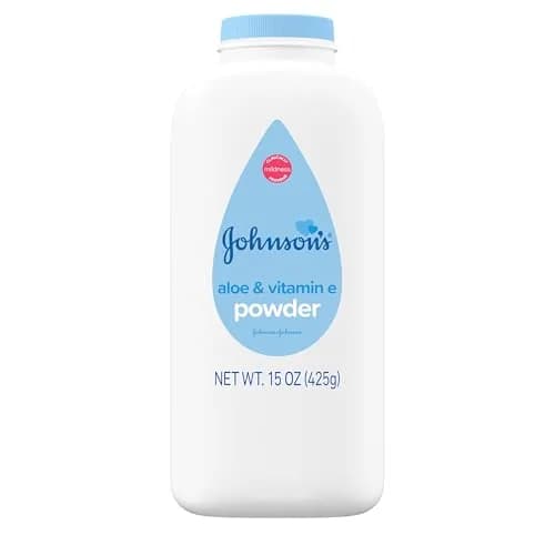 Johnson's Baby Powder with Cornstarch, Aloe & Vitamin E, 425 ml (15 oz) | Gentle Moisture Absorption for Delicate Skin thumbnail 1