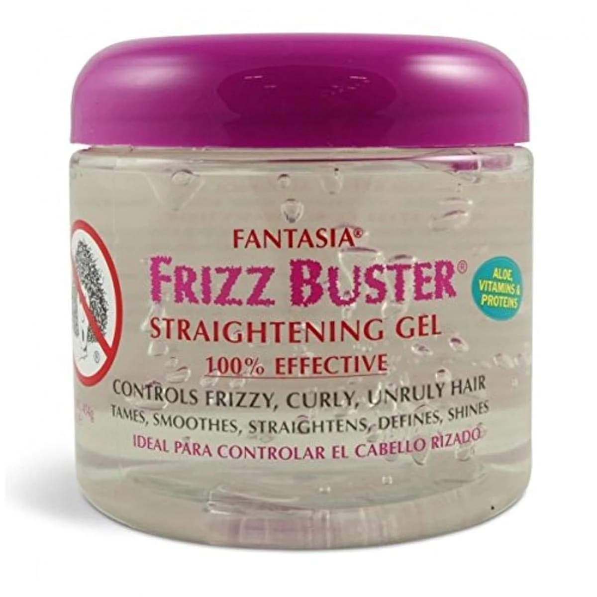 Fantasia Ic Frizz Buster Straightening Gel 16 Oz | Controls Frizz & Adds Shine for Curly & Wavy Hair