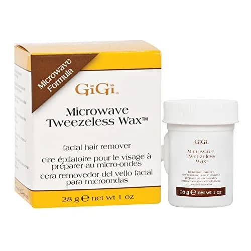 GiGi Microwave Tweezeless Wax - Honey Facial Hair Remover 29.5ml (1 oz) | Gentle Exfoliation for Smooth Skin thumbnail 1