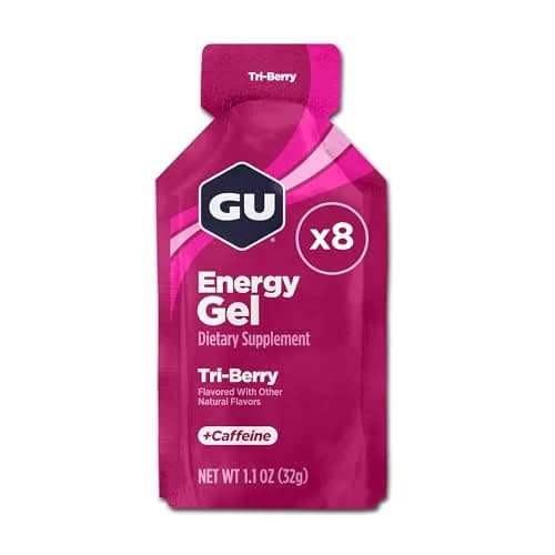 GU Energy Original Sports Nutrition Energy Gel Tri-Berry 8-Count | Vegan, Gluten-Free, Kosher, Dairy-Free Energy thumbnail 1