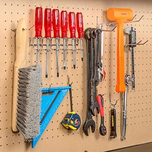 Hiltex 50-Piece Heavy Duty Pegboard Hook Assortment Set | Organize Tools, Garage, Workshops thumbnail 5