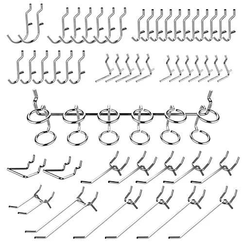Hiltex 50-Piece Heavy Duty Pegboard Hook Assortment Set | Organize Tools, Garage, Workshops thumbnail 1
