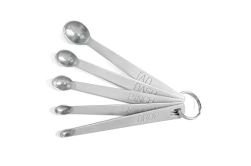 Norpro Mini Stainless Steel Measuring Spoons Set of 5 | Small, Precise, Durable Kitchen Tools thumbnail 1