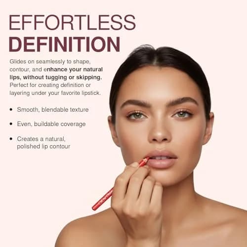 Palladio Lip Liner Pencil, Suede | Long Lasting, Hydrating, Vegan, Cruelty-Free thumbnail 6