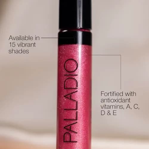 Palladio Lip Gloss 0.24 Fl Oz | Hydrating, Intense Color, Vitamin E & Aloe, Softens Lips, Shiny Finish thumbnail 6