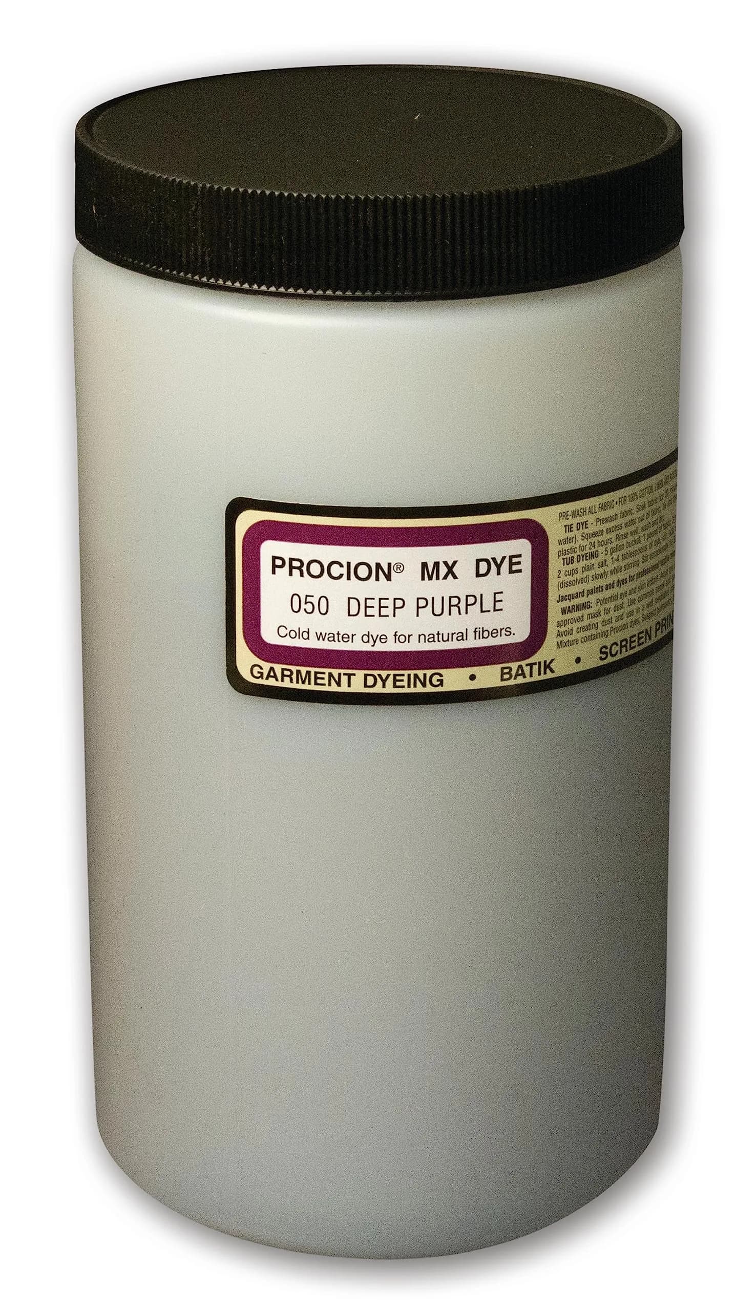 Jacquard Procion MX Dye Deep Purple 1 Lb (0.53 kg) | Fiber Reactive Cold Water Dye for Cotton, Linen, Rayon - main product image