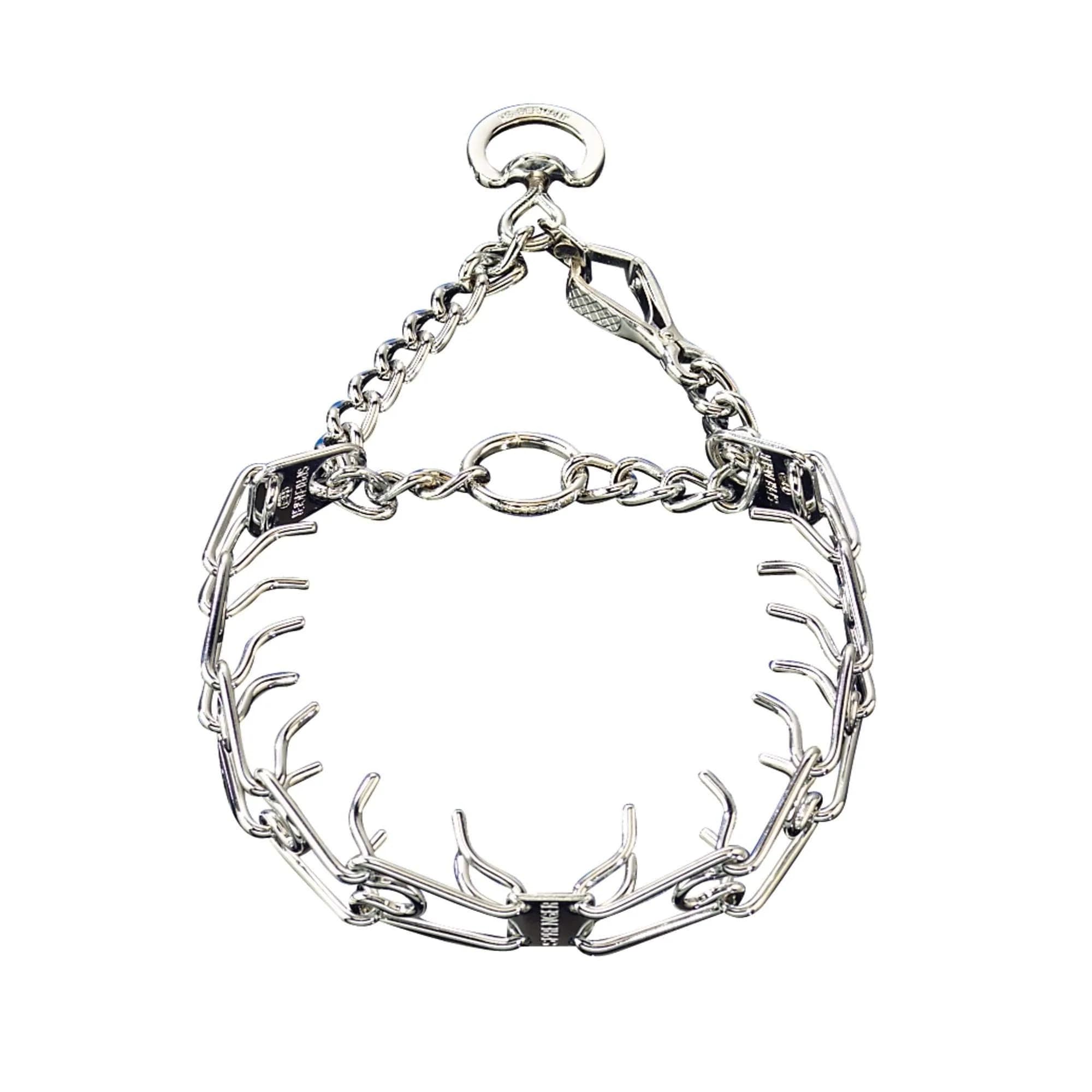 Herm Sprenger Chrome Plated Steel Training Prong Collar with Quick Release Snap for Dogs, 21-22 in (55cm) x 3mm, Neck Size UP to 18 inches - main product image