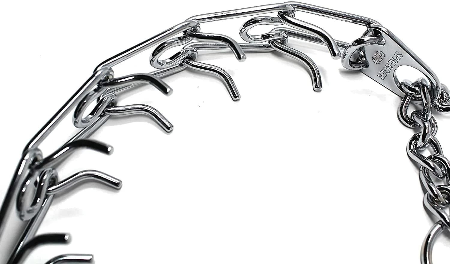 Herm Sprenger Chrome Plated Steel Training Prong Collar with Quick Release Snap for Dogs, 21-22 in (55cm) x 3mm, Neck Size UP to 18 inches - view 9