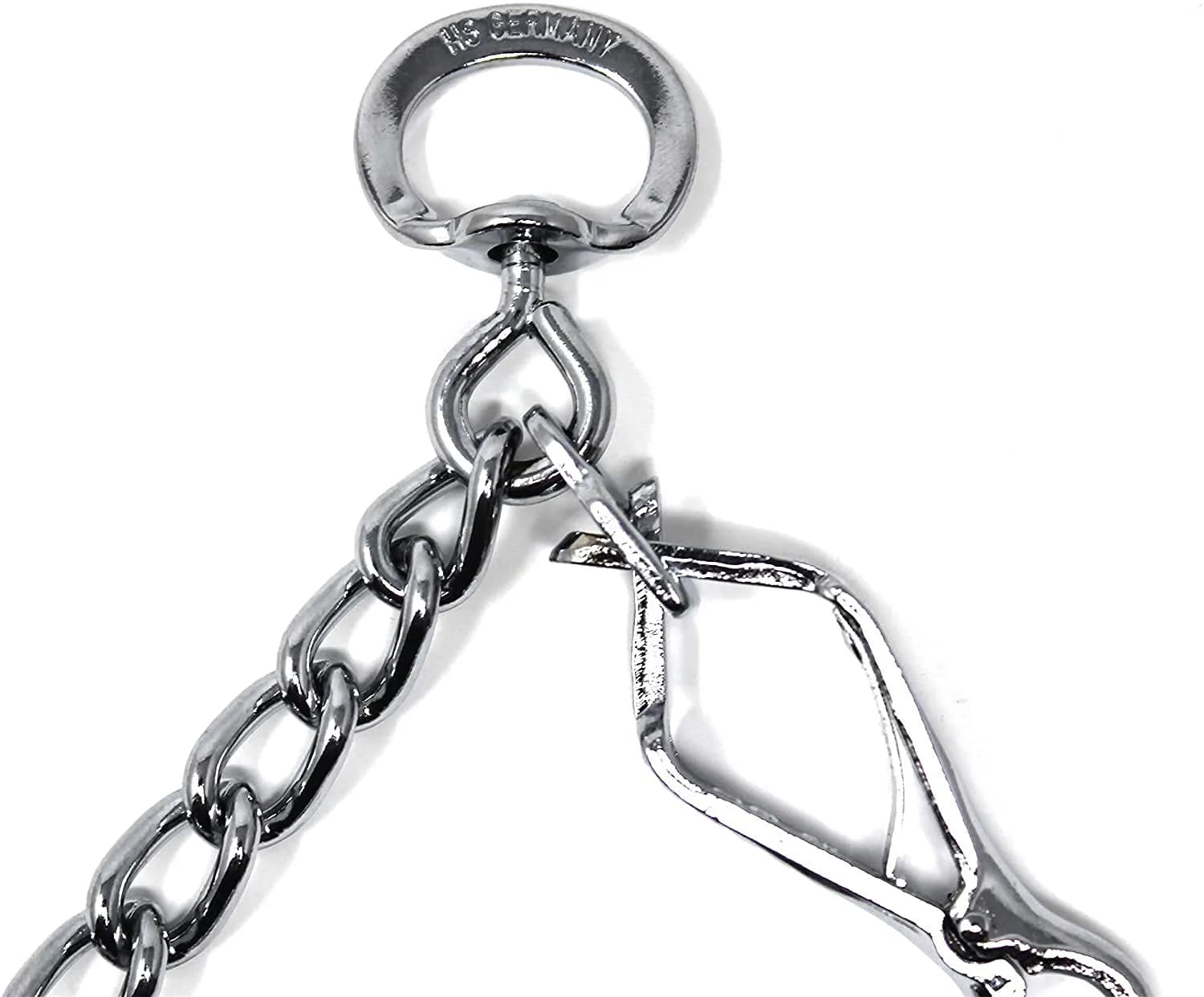 Herm Sprenger Chrome Plated Steel Training Prong Collar with Quick Release Snap for Dogs (25in/63cm x 4mm) (Neck Size Up to 21in/53cm) - view 6
