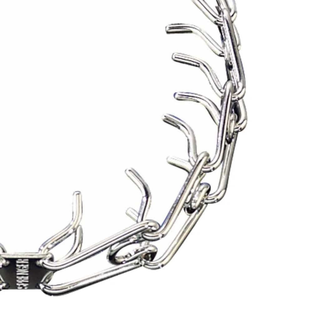 Herm Sprenger Chrome Plated Steel Training Prong Collar with Quick Release Snap for Dogs (25in/63cm x 4mm) (Neck Size Up to 21in/53cm) - view 8