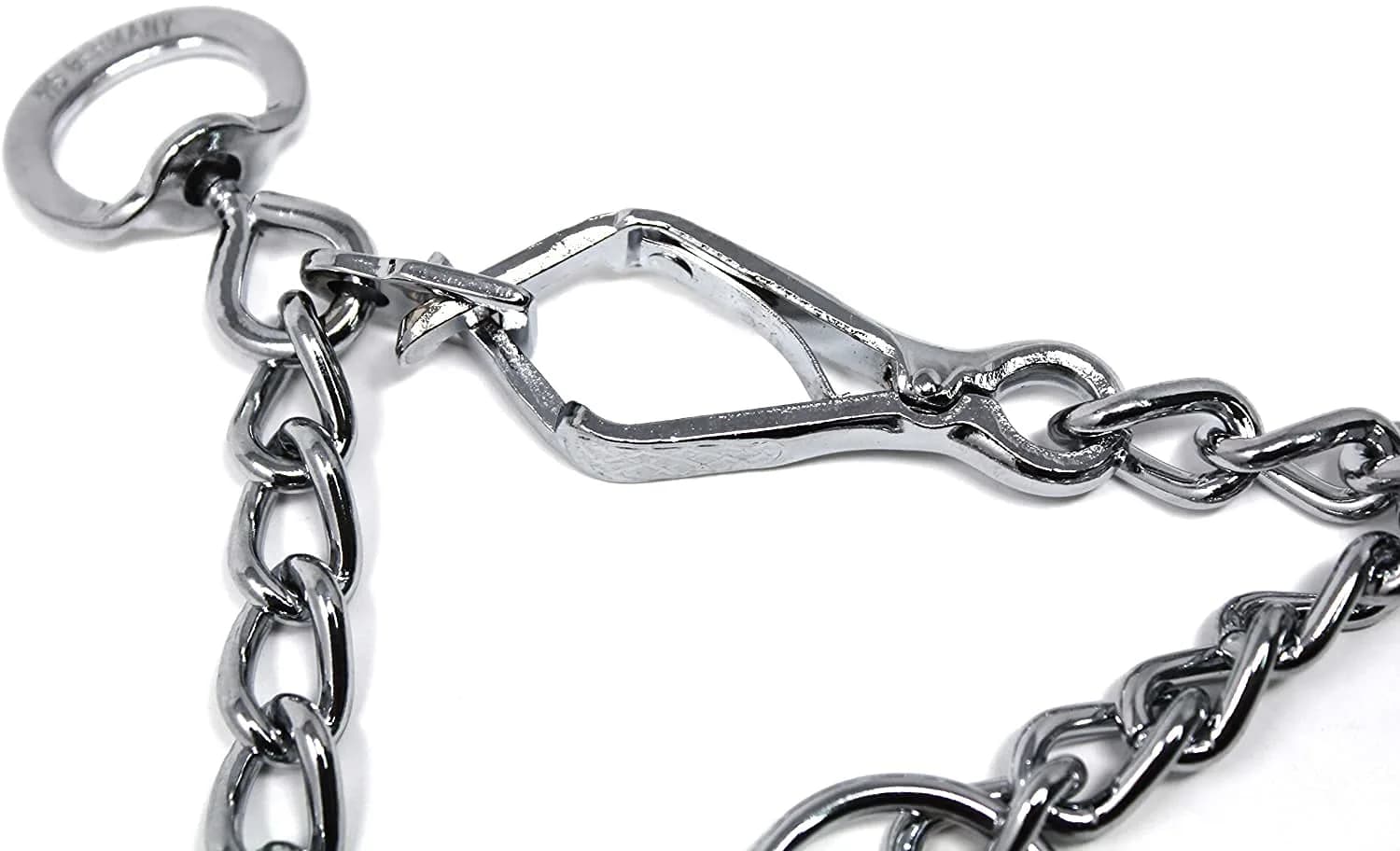 Herm Sprenger Chrome Plated Steel Training Prong Collar with Quick Release Snap, 25in (63cm) x 4mm - view 4