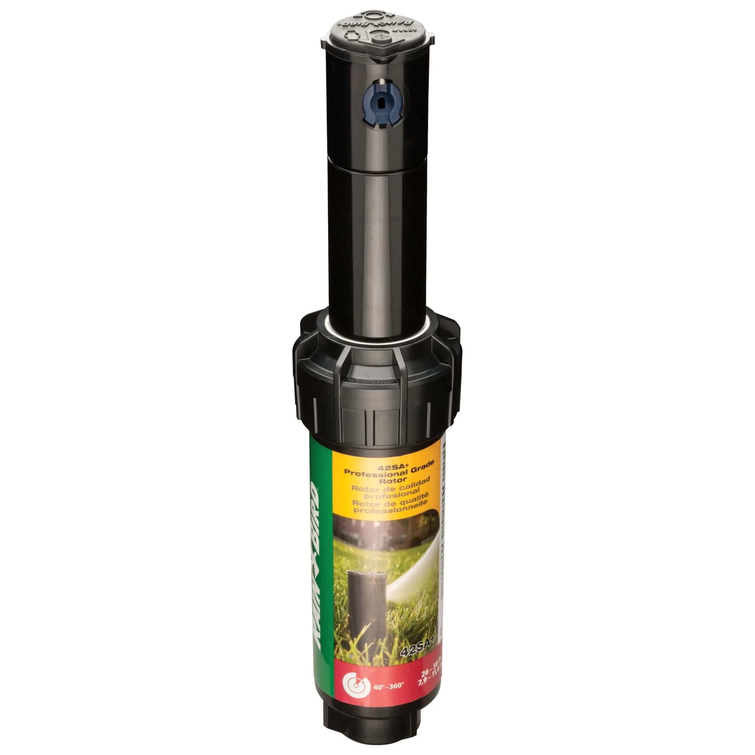 Rain Bird 42SA+ Gear Drive Rotor Sprinkler 26-38 ft Spray Distance | Water-Saving Rain Curtain Nozzle Technology - main product image