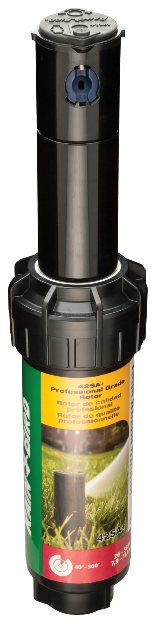 Rain Bird 42SA+ Gear Drive Rotor Sprinkler 26-38 ft Spray Distance | Water-Saving Rain Curtain Nozzle Technology - main product image