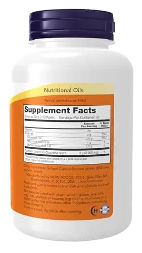 NOW Foods Pumpkin Seed Oil 1000 mg 100 Softgels | Cold Pressed Nutritional Oil with Essential Fatty Acids thumbnail 2