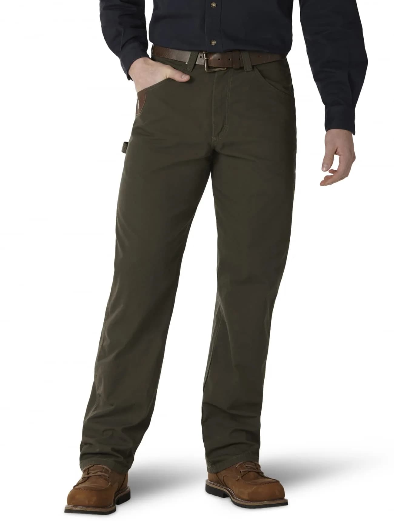 Wrangler Carpenter Jean Loden 38W x 34L | Durable Workwear with Comfort Fit — Loden