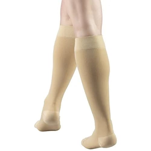 Truform 20-30 mmHg Compression Stockings for Men and Women | Knee High, Beige, 3X-Large thumbnail 6