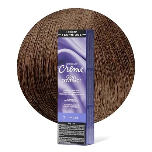 L'Oréal Technique Excellence Crème Permanent Hair Color 7 Dark Blonde 50ml (1.74 Fl Oz) | Superb Gray Coverage thumbnail 1