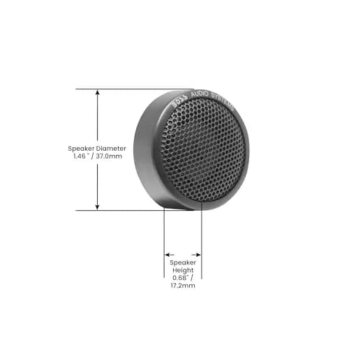 BOSS Audio Systems TW18 1 Inch Polyimide Dome Tweeters (Pair) | 200 Watts Max, 4 Ohm Impedance thumbnail 5