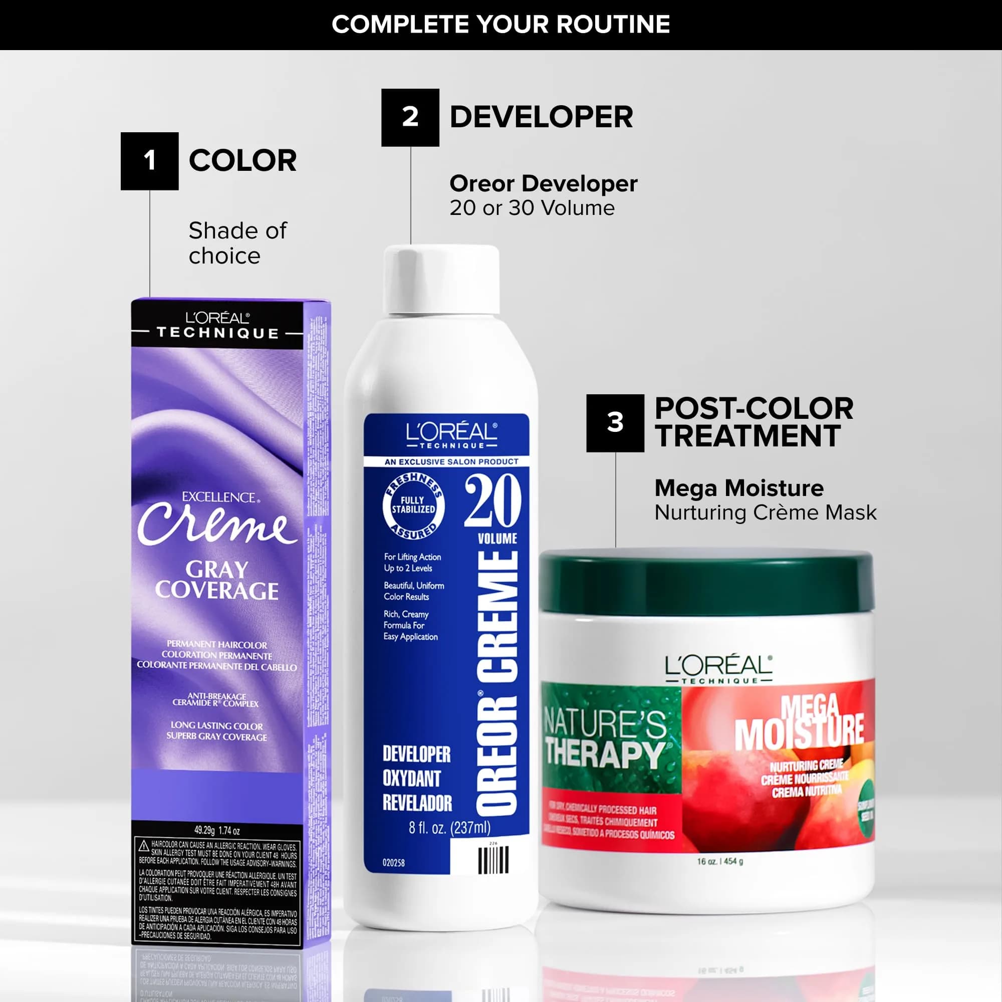 L'Oréal Technique Oreor 30 Volume Creme Developer 8 Ounce | Professional Hair Lightening & Coloring - view 3