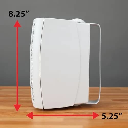 Dual Electronics LU43PW 4" 3-Way Indoor Outdoor Wired Speakers Weatherproof | Weather-Resistant, 4-Inch Woofer, 50W thumbnail 4