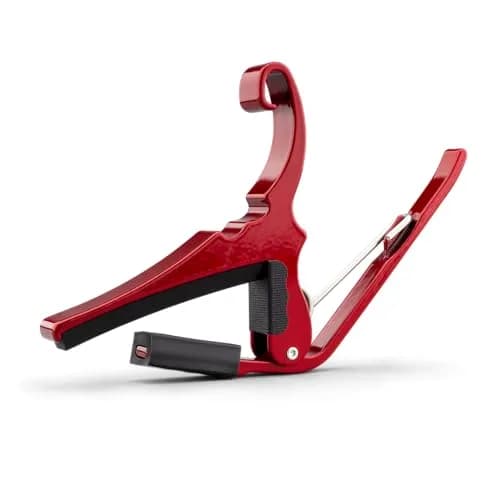 Kyser Quick-Change Guitar Capo for 6-string Acoustic Guitars, Ruby Red, KG6RA | Professional Quality Aluminum thumbnail 2