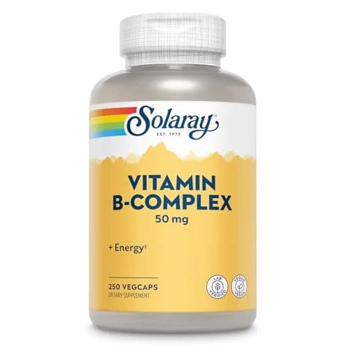 SOLARAY Vitamin B Complex 50 mg | Cellular Energy & Nerve Support (250 VegCaps) thumbnail 1