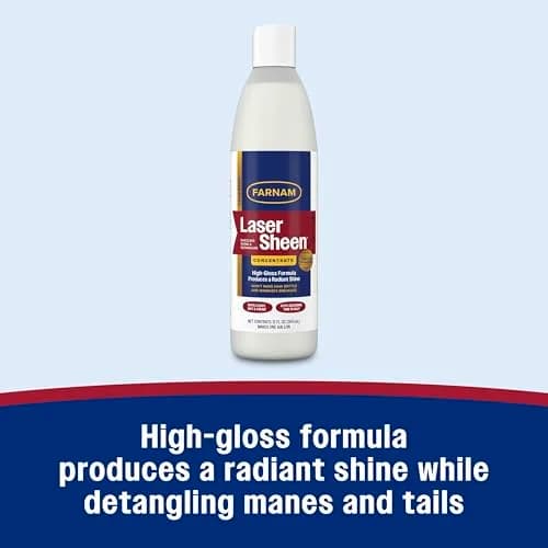 Farnam Laser Sheen Dazzling Shine & Detangler Concentrate for Horses 12 oz | Radiant Showring Shine & Mane Detangler thumbnail 3