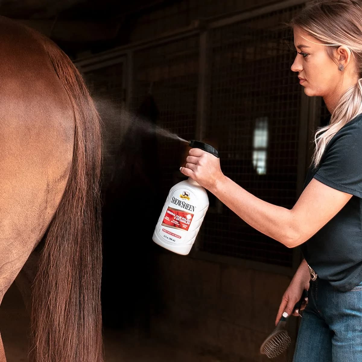 Absorbine ShowSheen Hair Polish & Detangler 946ml (32 fl oz) | World's Top Selling Equine Grooming Aid - view 6