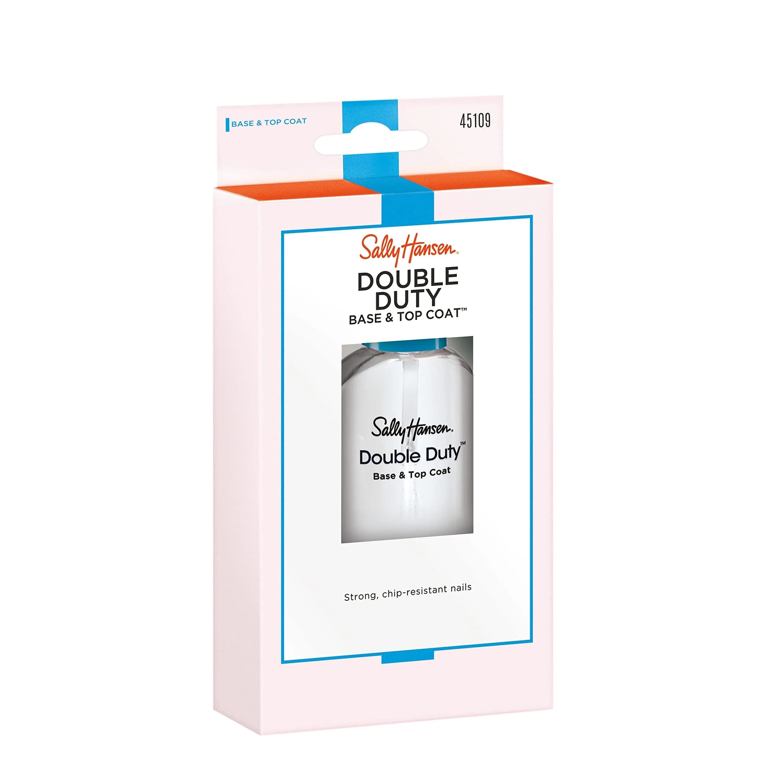 Sally Hansen Double Duty Base and Top Coat 13ml (0.45 Fl Oz) | Chip-Resistant Shine & Strength - view 6