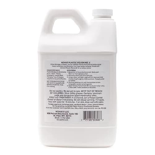 Novus #3 Heavy Scratch Remover | 64 Ounce Bottle | For Deep Scratches & Haze - view 2