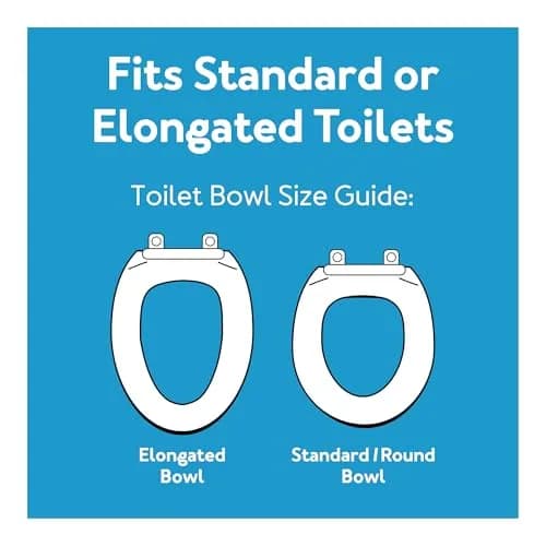 Carex Toilet Seat Riser Adds 5 Inches of Height | Elevated & Raised Toilet Seat with 300 lbs Capacity thumbnail 3