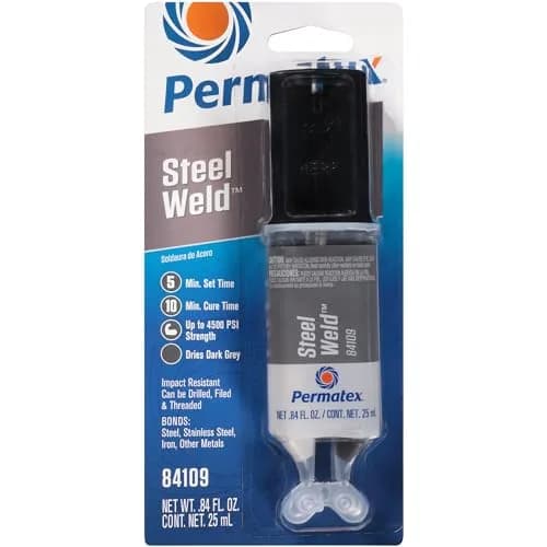 Permatex PermaPoxy 4 Minute Multi-Metal Epoxy 0.84 oz (25 ml) | Bonds Metals, Fills Gaps thumbnail 1