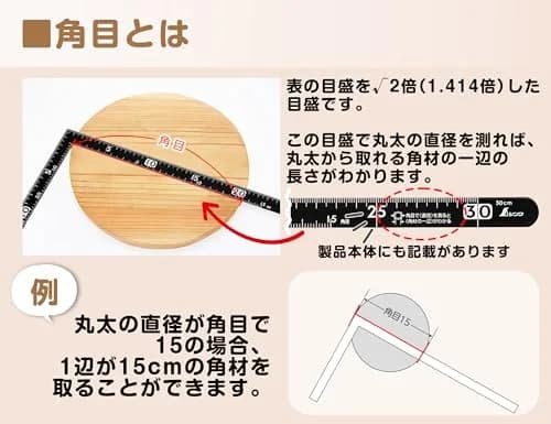 Shinwa Sokutei 12416 Sunday Carpenter 15 x 30 cm | Black Metal Ruler for DIY & Professional Use thumbnail 5