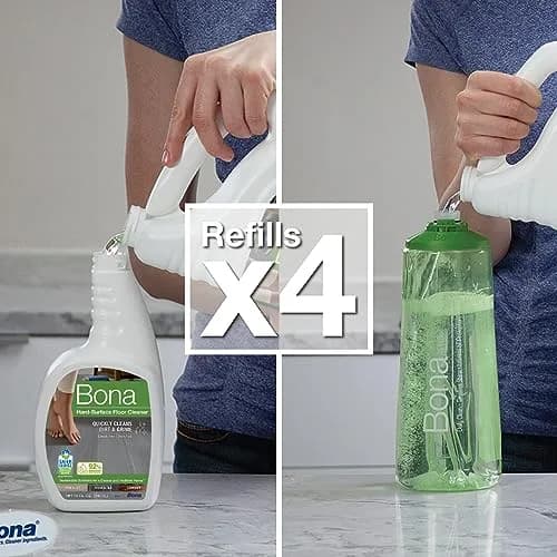 Bona Multi-Surface Floor Cleaner Refill 3785ml (128 Fl Oz) | pH Neutral, Residue-Free Formula for Stone, Tile, Laminate, Vinyl thumbnail 5