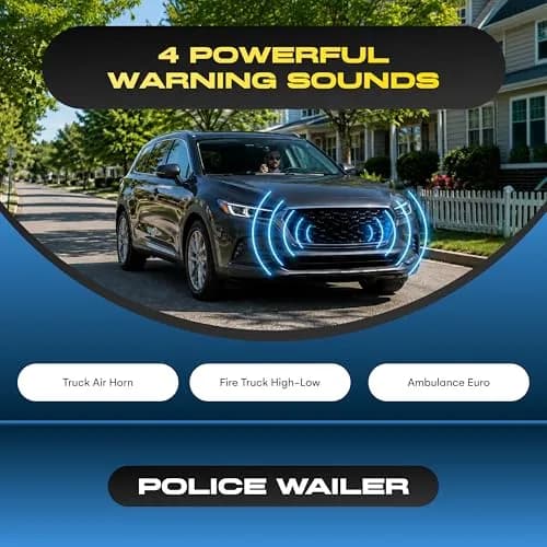 Wolo 365 Enforcer Siren Horn 20-Watt Multi-Tone 12V | Emergency & Vehicle Horn thumbnail 3