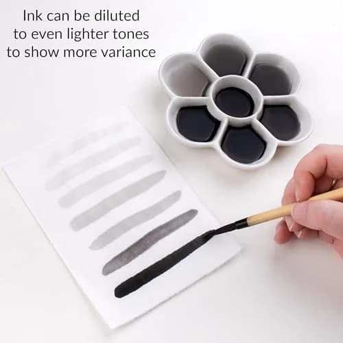 Yasutomo Liquid Ink 2oz | Water-Resistant, Smudge Proof, Versatile, Matte Finish for Calligraphy & Artwork thumbnail 3