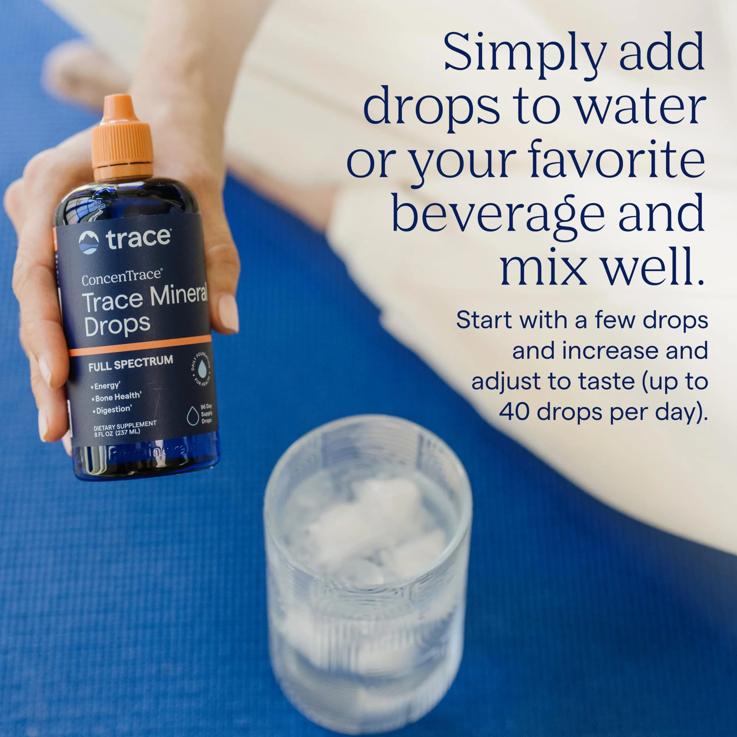 Trace Minerals ConcenTrace Mineral Drops 237ml (8 fl oz) | 70+ Ionic Minerals for Energy & Hydration - view 4