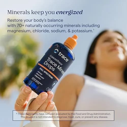Trace Minerals ConcenTrace Mineral Drops 237ml (8 fl oz) | 70+ Ionic Minerals for Energy & Hydration thumbnail 5