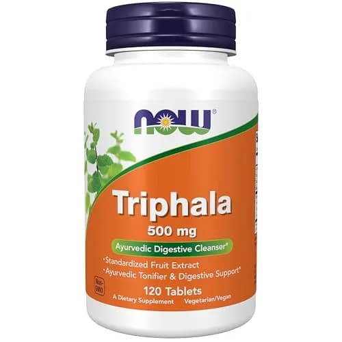 NOW Triphala 500 mg | Ayurvedic Digestive & Antioxidant Support, 120 Tabs thumbnail 1