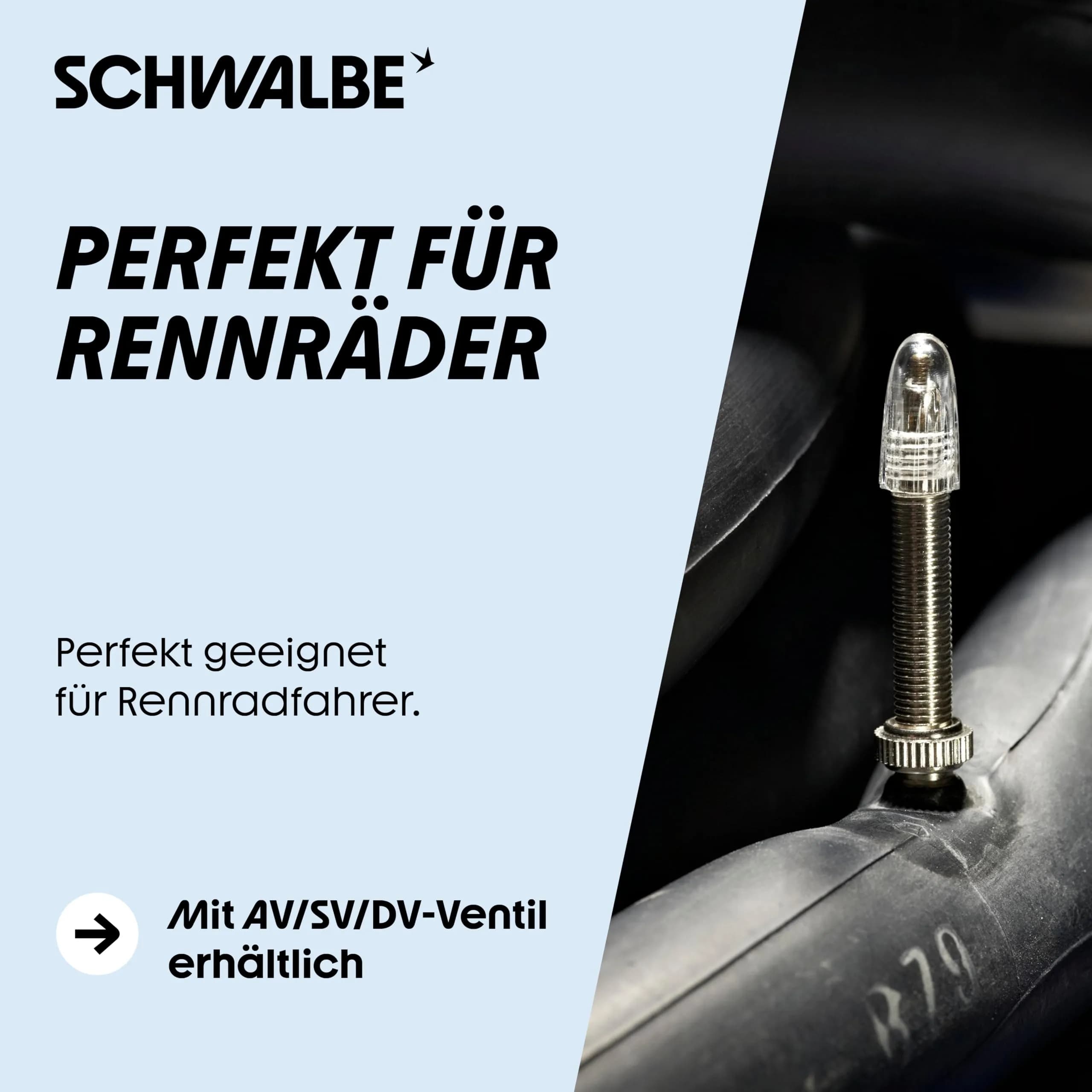 Schwalbe 700x18/28 SV15 Bicycle Tube - 40mm Presta Valve | Extra Light, Reliable, 700x18/28c - view 6