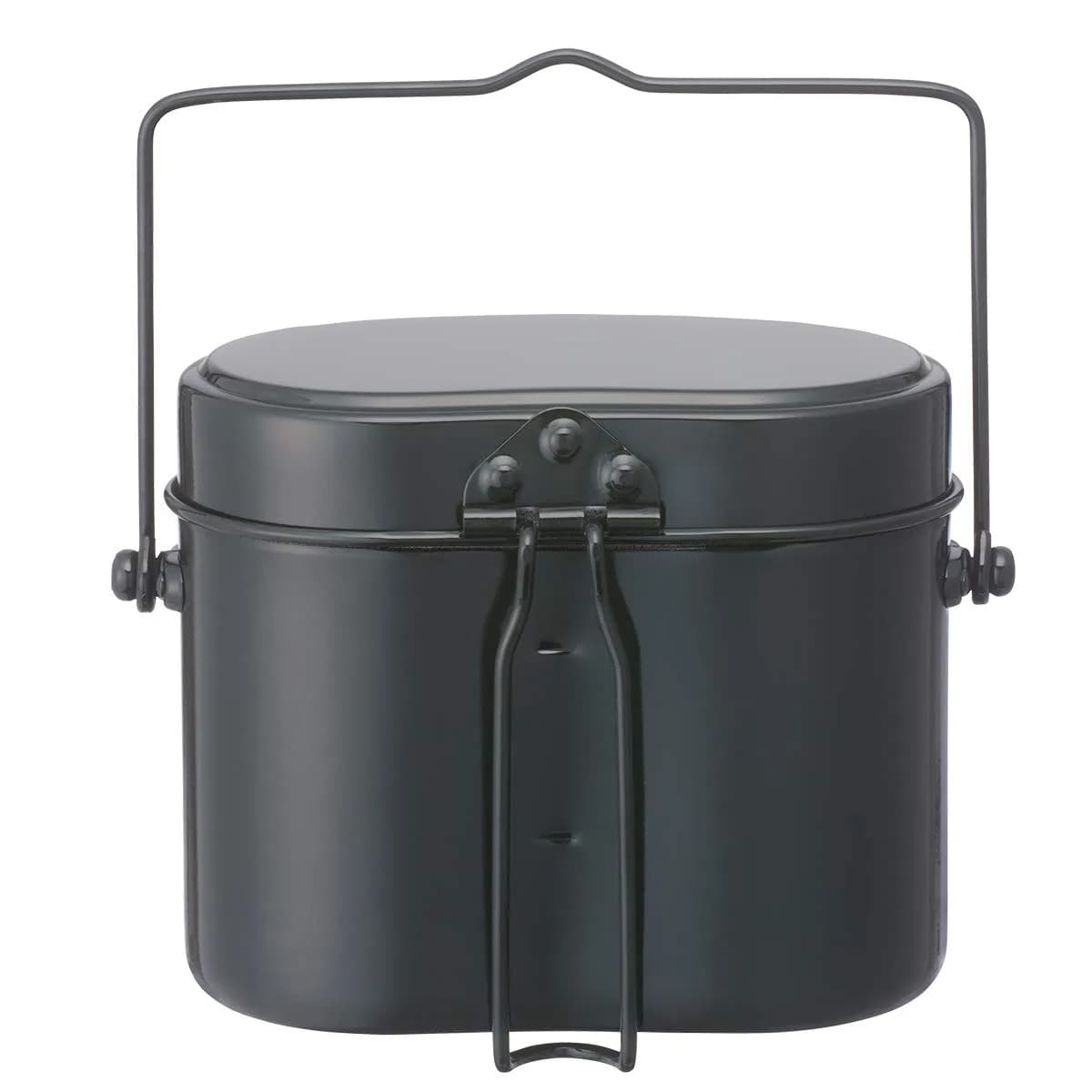 ロゴス(LOGOS) Camping Rice Cooker 0.7 gal | Aluminum Outdoor Cooking Pan for Camping & Travel — ブラック
