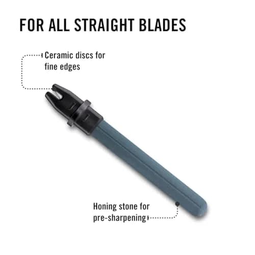 Victorinox Dual-Knife Sharpener for Straight Blades, Black | Pocket-Sized Ceramic & Stone Sharpening thumbnail 4