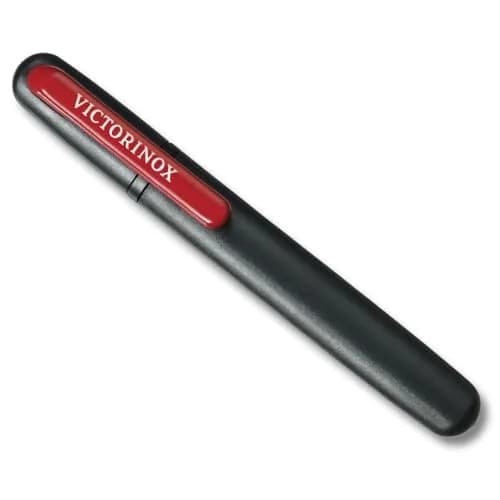 Victorinox Dual-Knife Sharpener for Straight Blades, Black | Pocket-Sized Ceramic & Stone Sharpening thumbnail 1