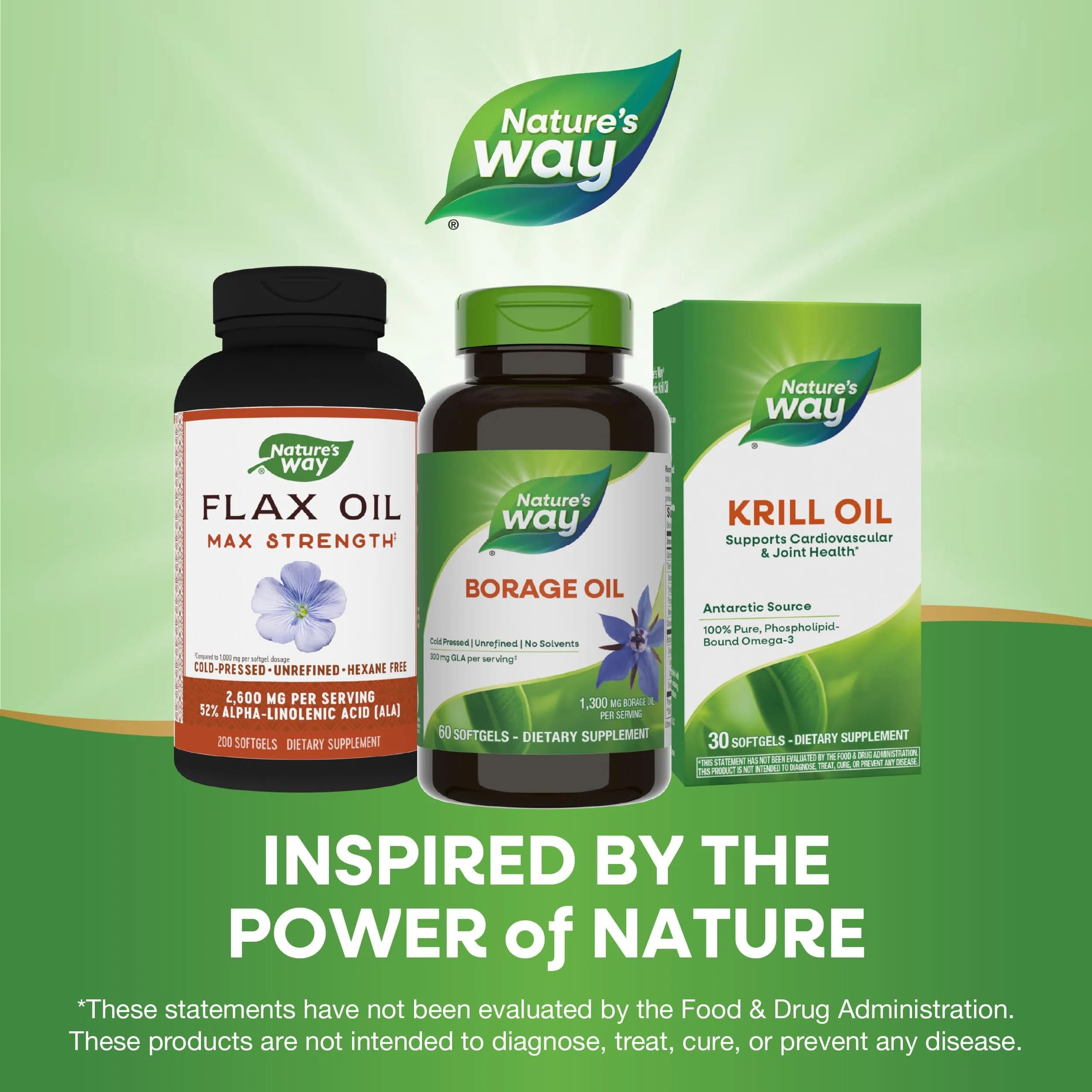 Nature's Way Borage Oil Softgels 60 Count | 740 mg Omega-6 Fatty Acids Per Serving - view 7