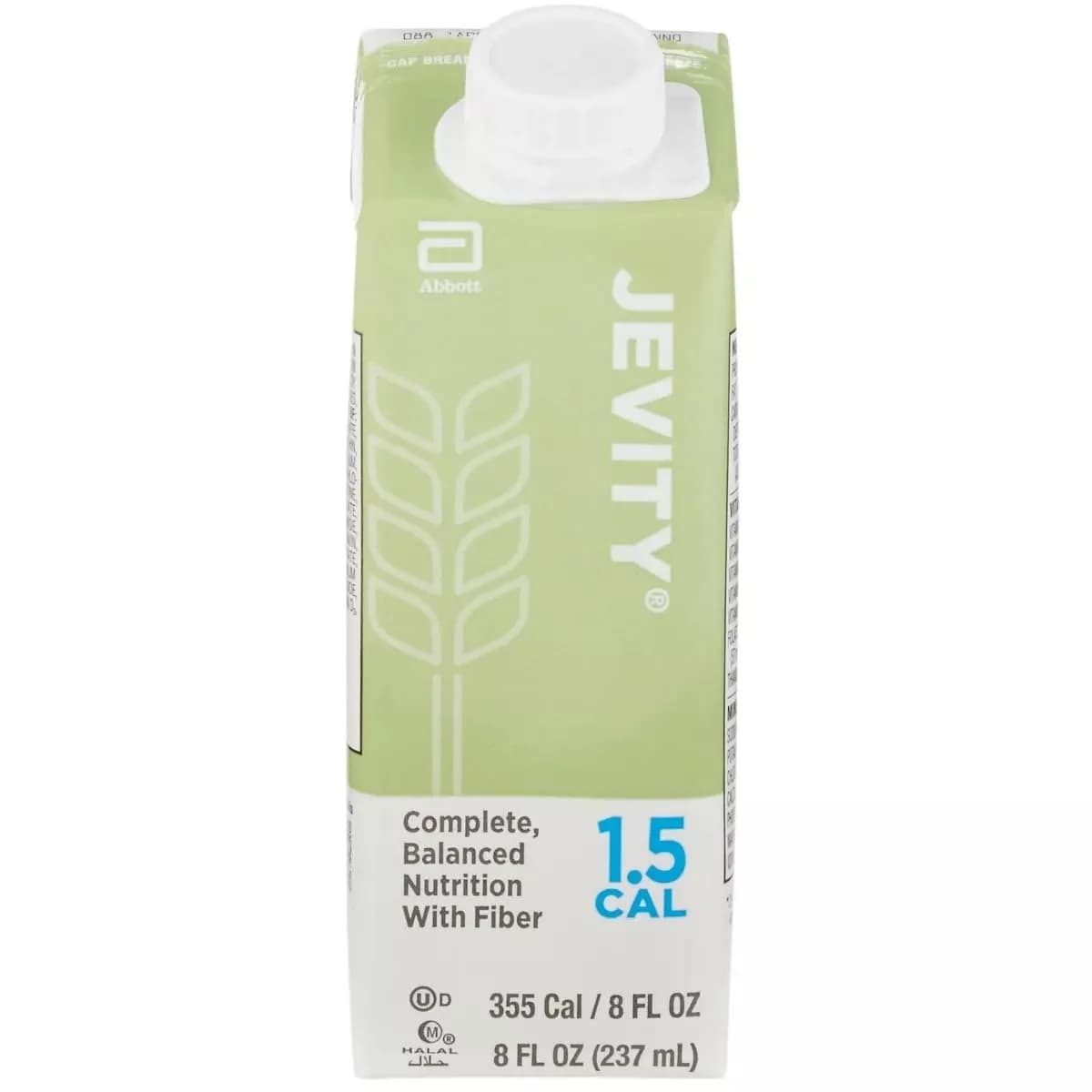 Jevity 1.5 Cal High Protein Nutrition with FOS, 8 Fl Oz (Pack of 24) | Complete, Balanced Liquid Food for Tube-fed Patients