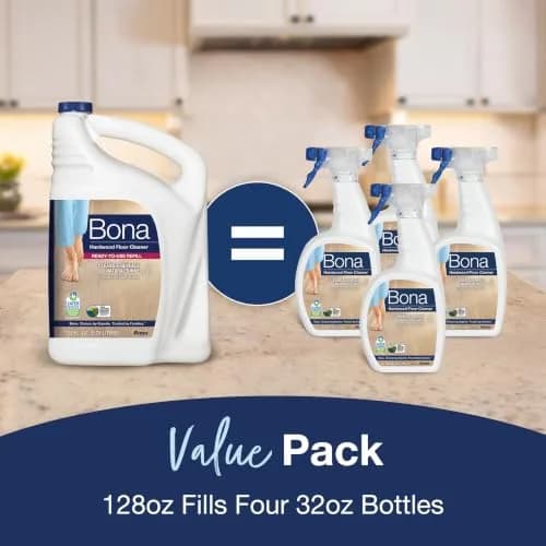 Bona Hardwood Floor Cleaner Refill 3.78 L (128 fl oz) | pH-Neutral, Residue-Free Formula thumbnail 9