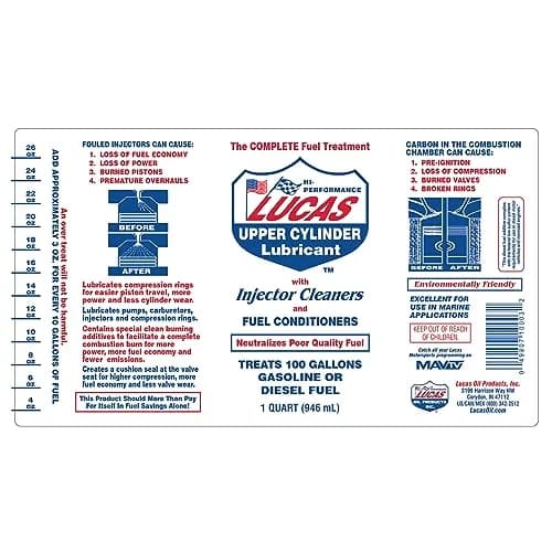 Lucas Oil Fuel Treatment 946ml (32 Fl Oz) | Diesel & Petrol Engine Cleaner thumbnail 3