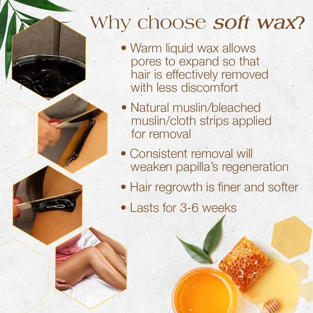 GIGI Dark Honee Soft Wax for Hair Removal 400g (14 oz) | Removes Thick to Coarse Hair - view 4