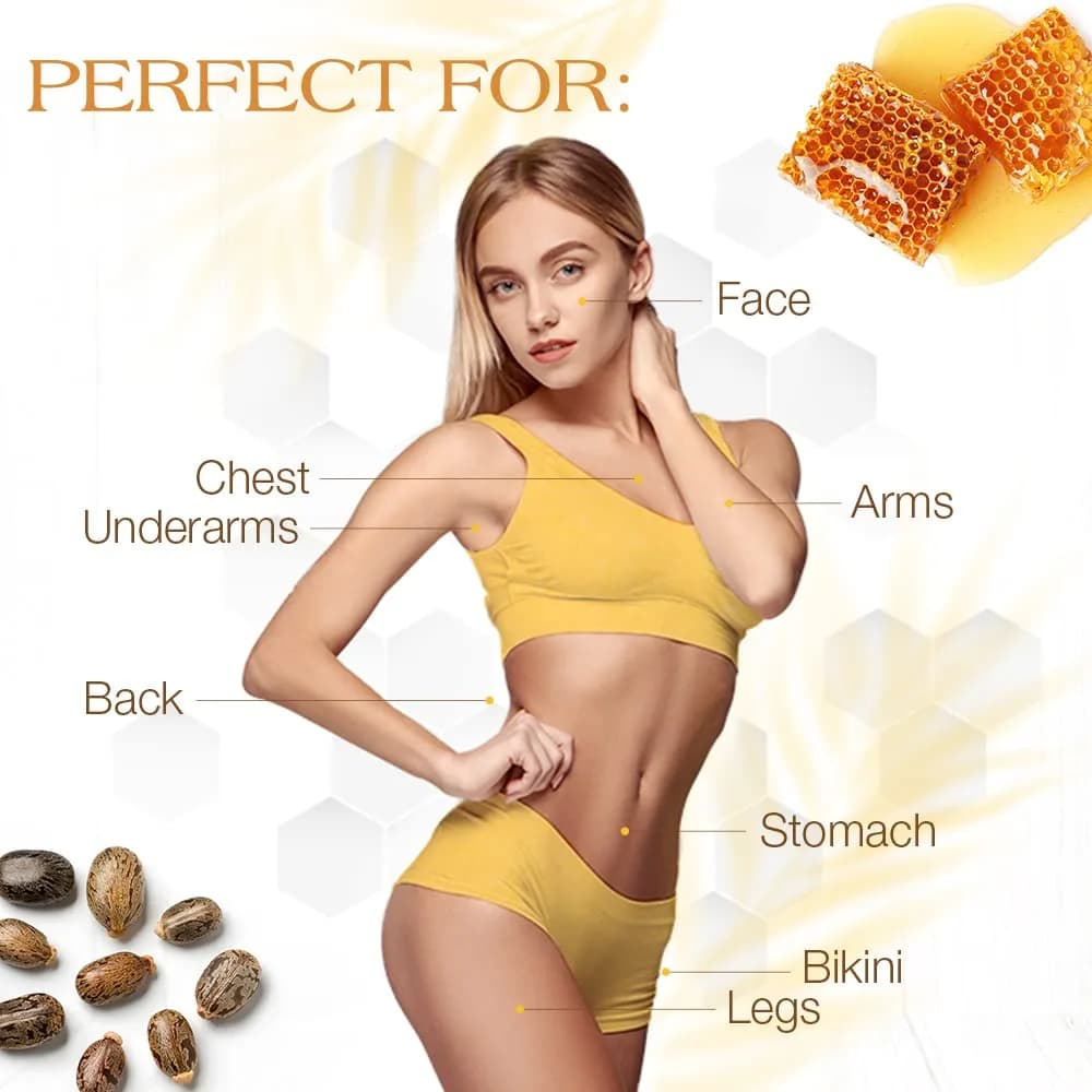 GIGI Dark Honee Soft Wax for Hair Removal 400g (14 oz) | Removes Thick to Coarse Hair - view 5