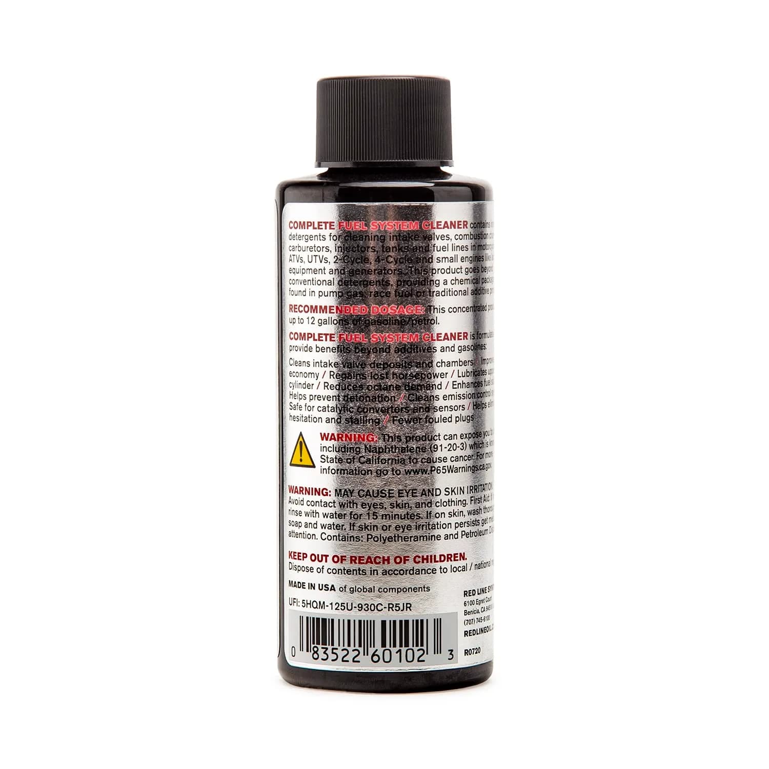 Red Line SI-1 Complete Fuel System Cleaner 118ml (4 oz) | Cleans Injectors, Carburetors, Valves & Combustion Chamber - view 2